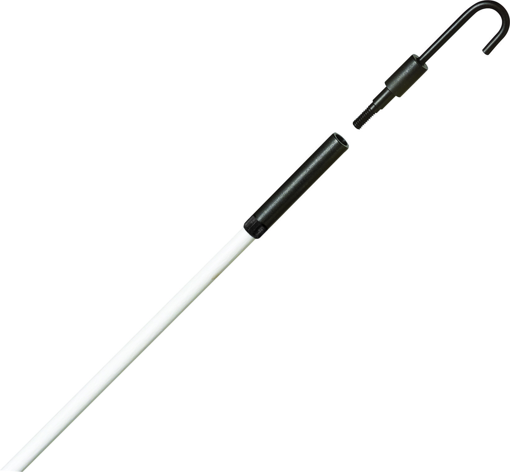 Product image for FISHING POLE KIT,IDEAL,TUFF-ROD,REGULAR FLEX,1/4 IN DIAMETER,12.000 FT LEN,WHT