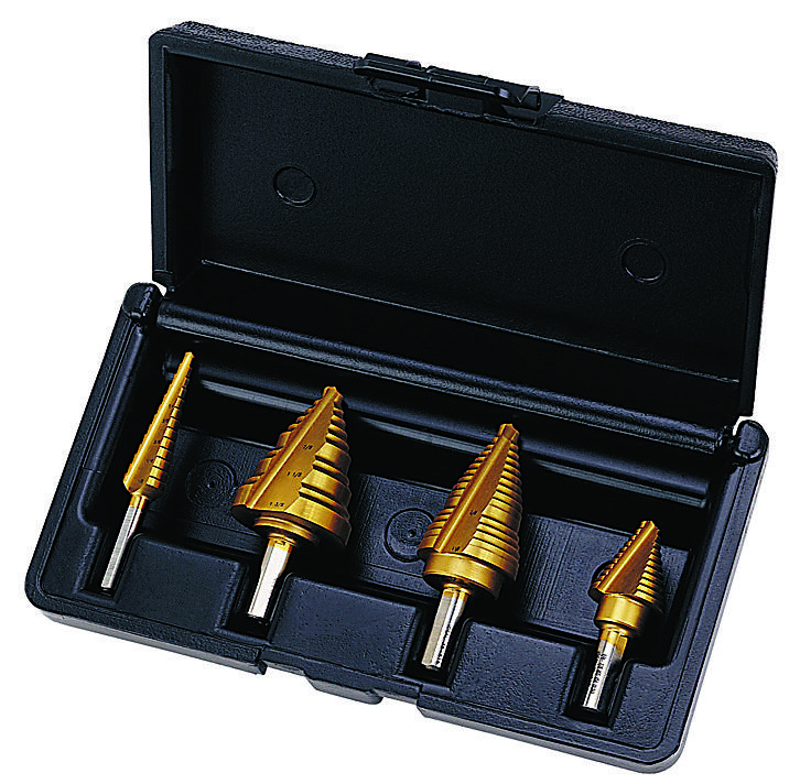 Product image for Kit step bit electrician's with case