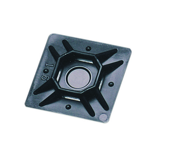 Product image for MOUNTING PAD,IDEAL,RU,UL LISTED,0.740 IN W X 0.190 IN HT MOUNT,NYL,UV BLK