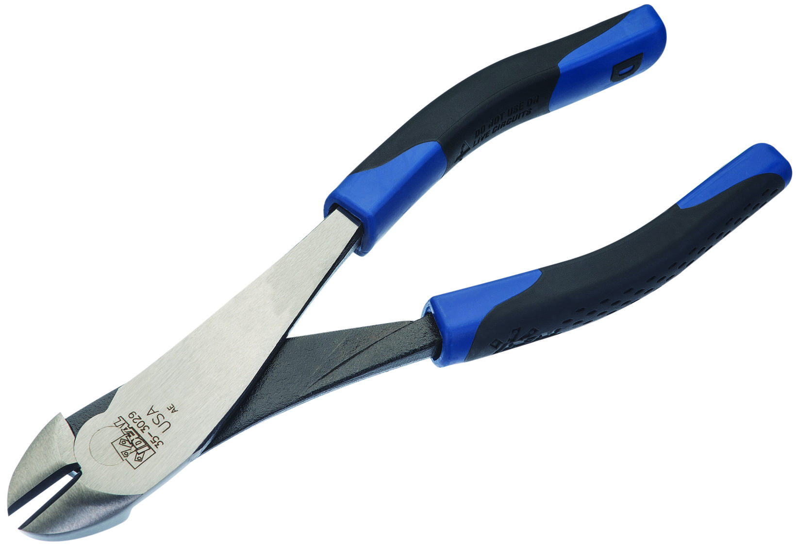 Product image for Plier high-leverage diagonal cutting with angled head 8" long