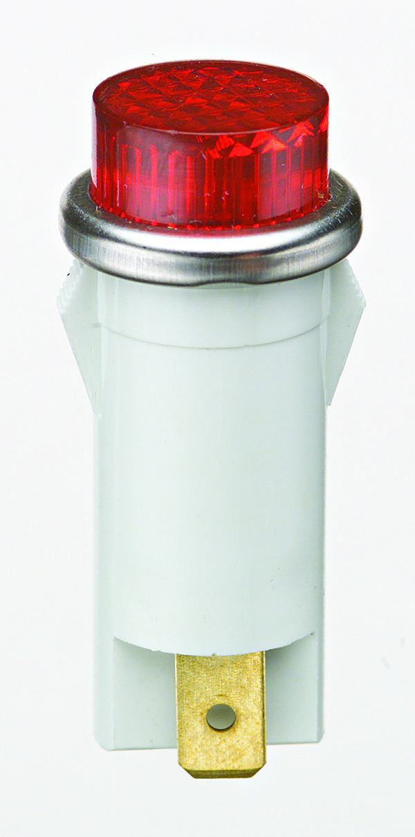 Product image for Indicator light raised neon 125V red