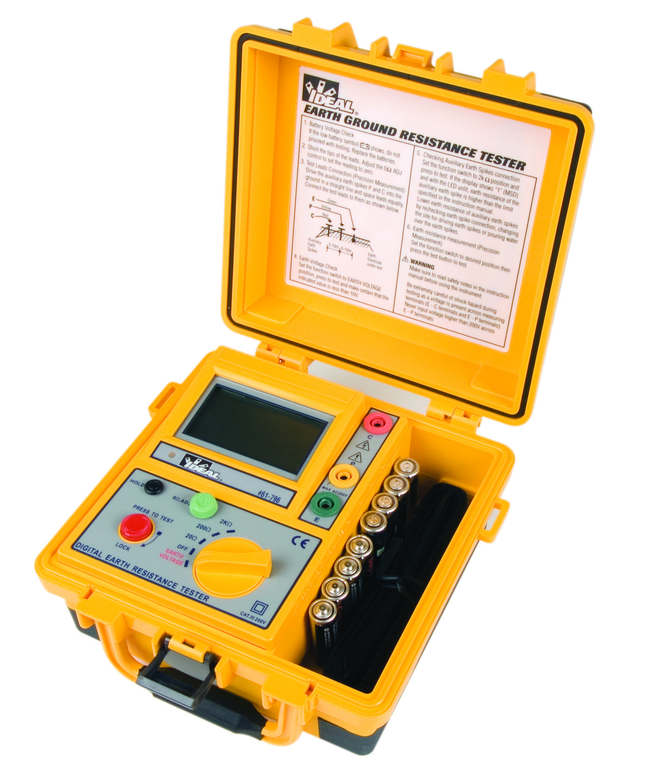 Product image for EARTH GROUND TESTER (3-POLE)