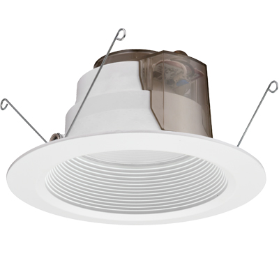 Product image for Pot light LED 12.7W 120V 3000K 725 lumens baffle matte white 6"