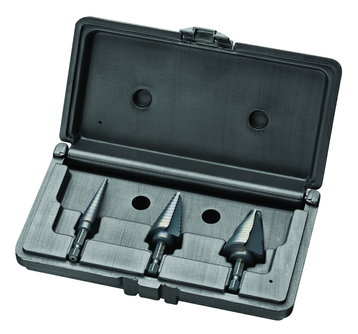 Product image for STEP DRILL,3-PC KIT,BLK OXIDE