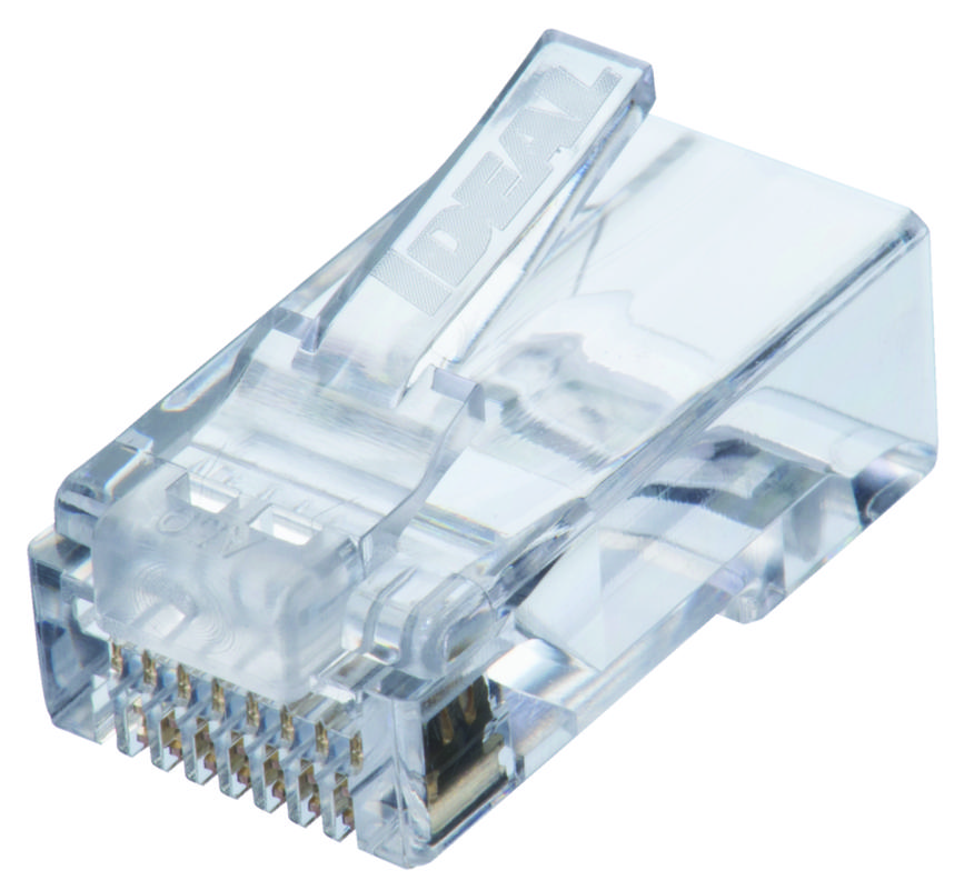 Modular Data Plugs RJ45 CAT6, 25-Pack - VDV826-603