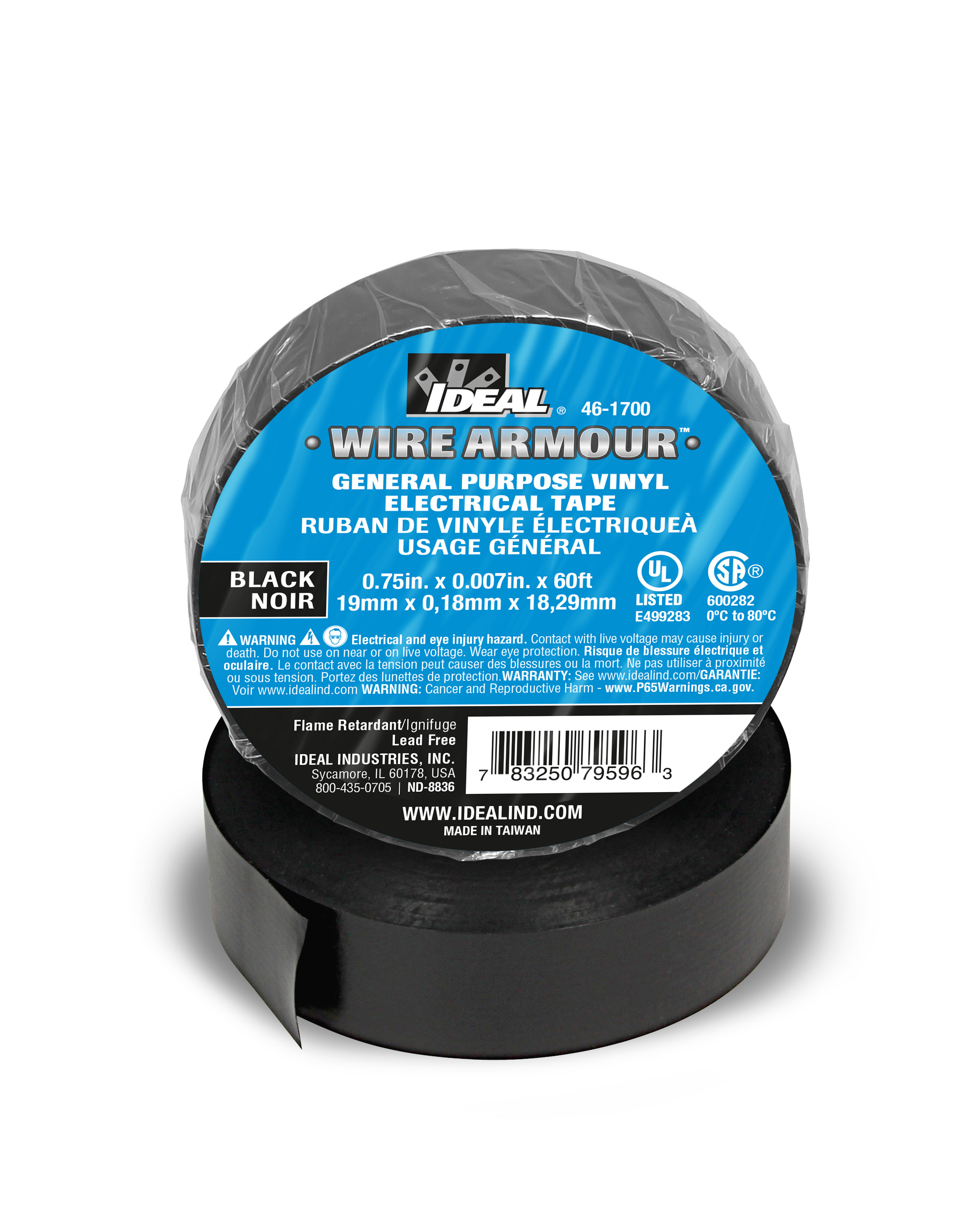 Product image for IDEAL 46-1700 TAPE WIRE ARMOUR BLACK 3/4" X 66FT