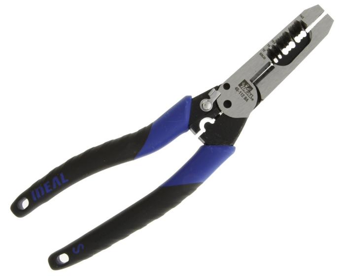 Product image for IDEAL 45-112 FORGED HEAVY DUTY DUAL NM WIRE STRIPPER 12-14 AWG SCREW HOLES 6-32/8-32