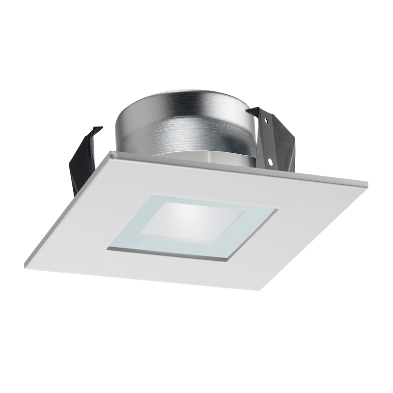 Product image for 4IN SQUARE FROSTED LENS WITH CLEAR CENTE