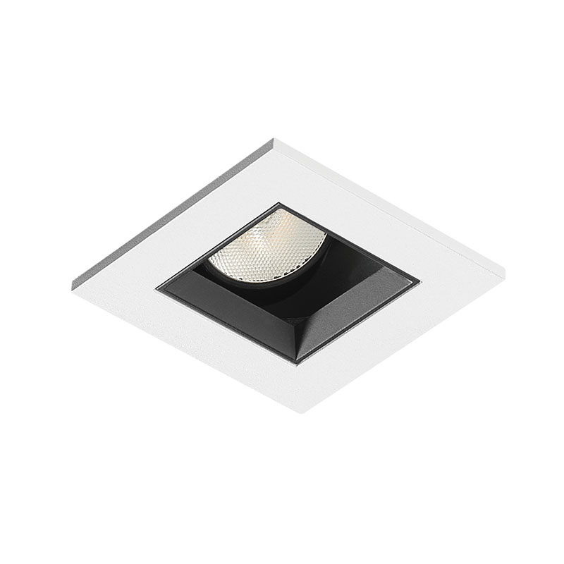 Product image for 2IN SQUARE DOWNLIGHT PINHOLE, BLACK DIFF