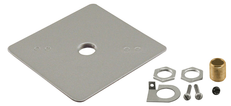 Product image for TRAC-MASTER OUTLET BOX COVER, SILVER