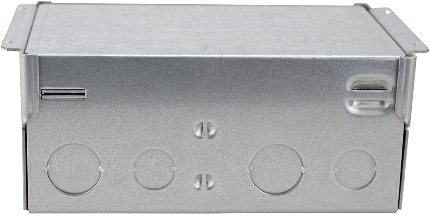 Product image for Box floor 2-gang steel 7-7/8x4-15/16x3-7/16"