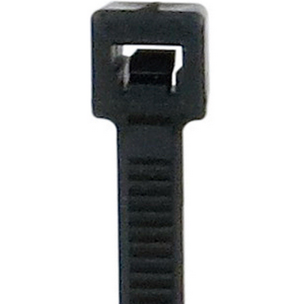 Product image for TECHSPAN L-7500C CABLE TIE 7.5" 50LB BLK 100PAK
