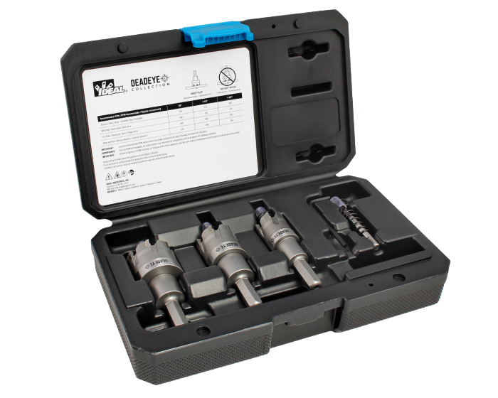 Product image for CARBIDE TIPPED HOLE CUTTER, 4 PC KIT