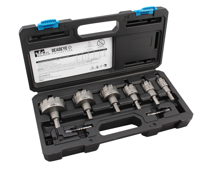 Product image for CARBIDE TIPPED HOLE CUTTER, 8 PC KIT