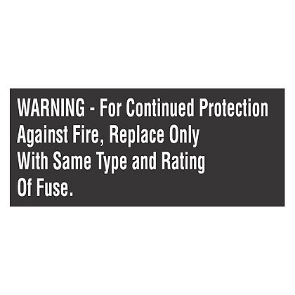 Product image for WARNING LABELS,'WARNING.......',WH/BL,PK1