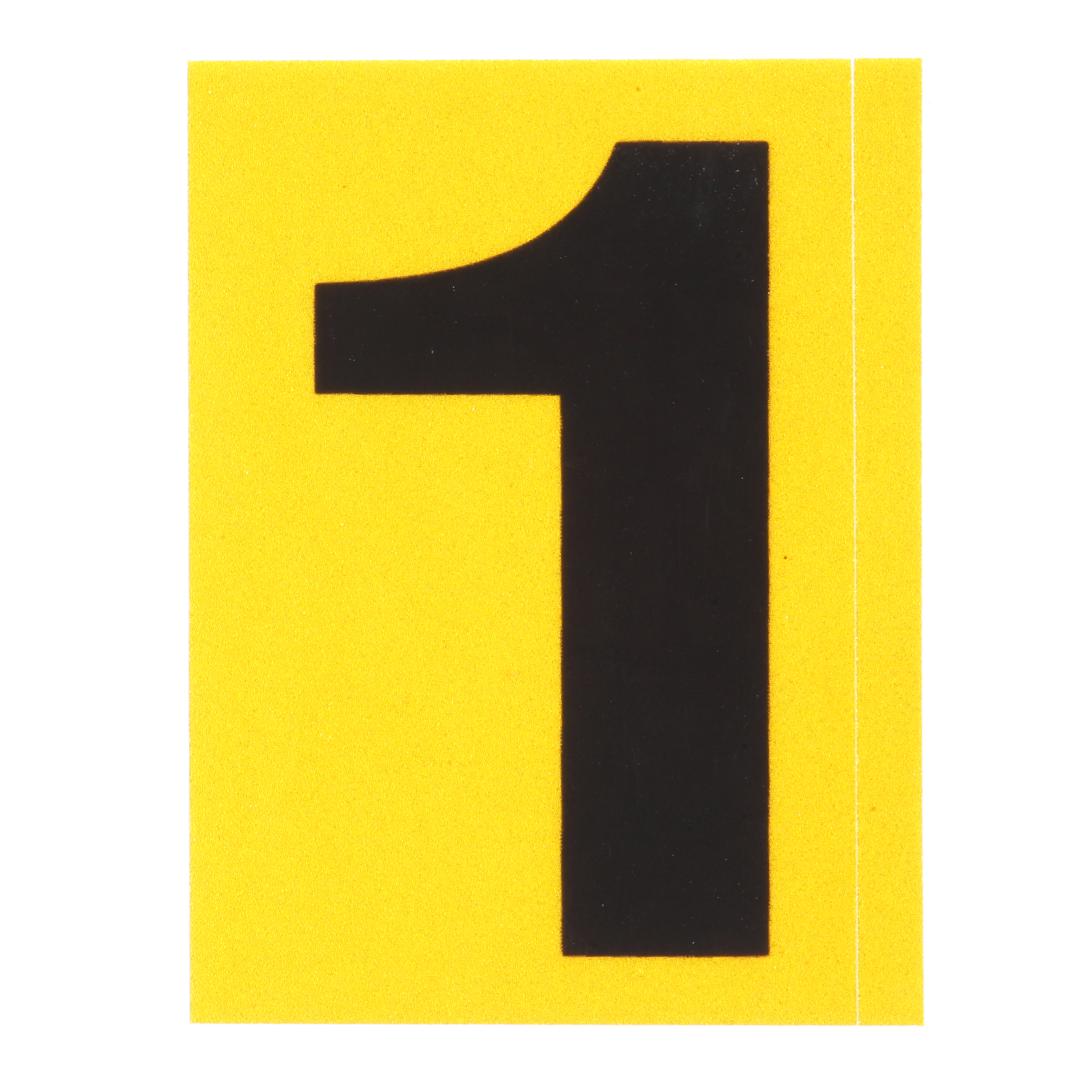Product image for REFLECTIVE NUMBER,'1',1.00"H,BL/YL,PK25
