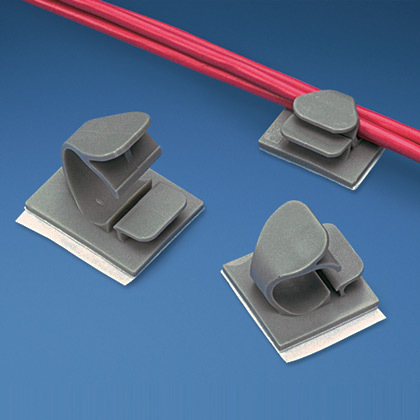 Product image for LTCHINGWIRECLIP,ADH.,1"BDLE,BL,PK50