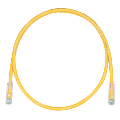 Product image for COPPER PATCH CORD, CAT 6, YELLOW UTP CAB