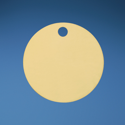 Product image for MARKERTAG,BRASS,CIRCLE,PK25