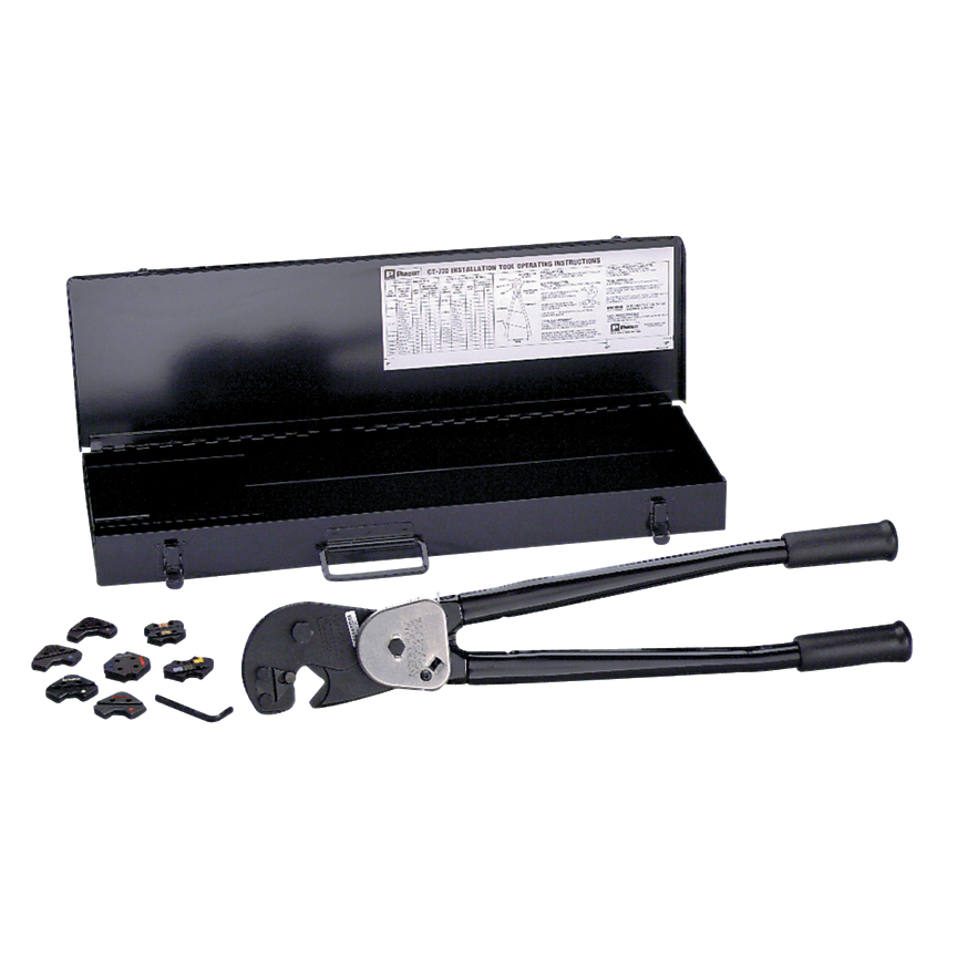 Product image for CRIMPING TOOL KIT WITH 3 DIES,EA