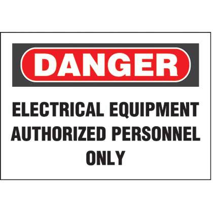 Product image for RGD SGN,'DANGER ELECTRIC..',RD/BL/WH,EA