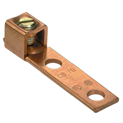 Product image for CU,MECHLUG,2H,1B,SFT,#14-#6A,3/16S,PK25
