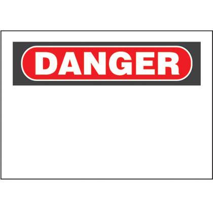 Product image for SIGN,'DANGER',LASER P-O-D,R/B/W,PK25