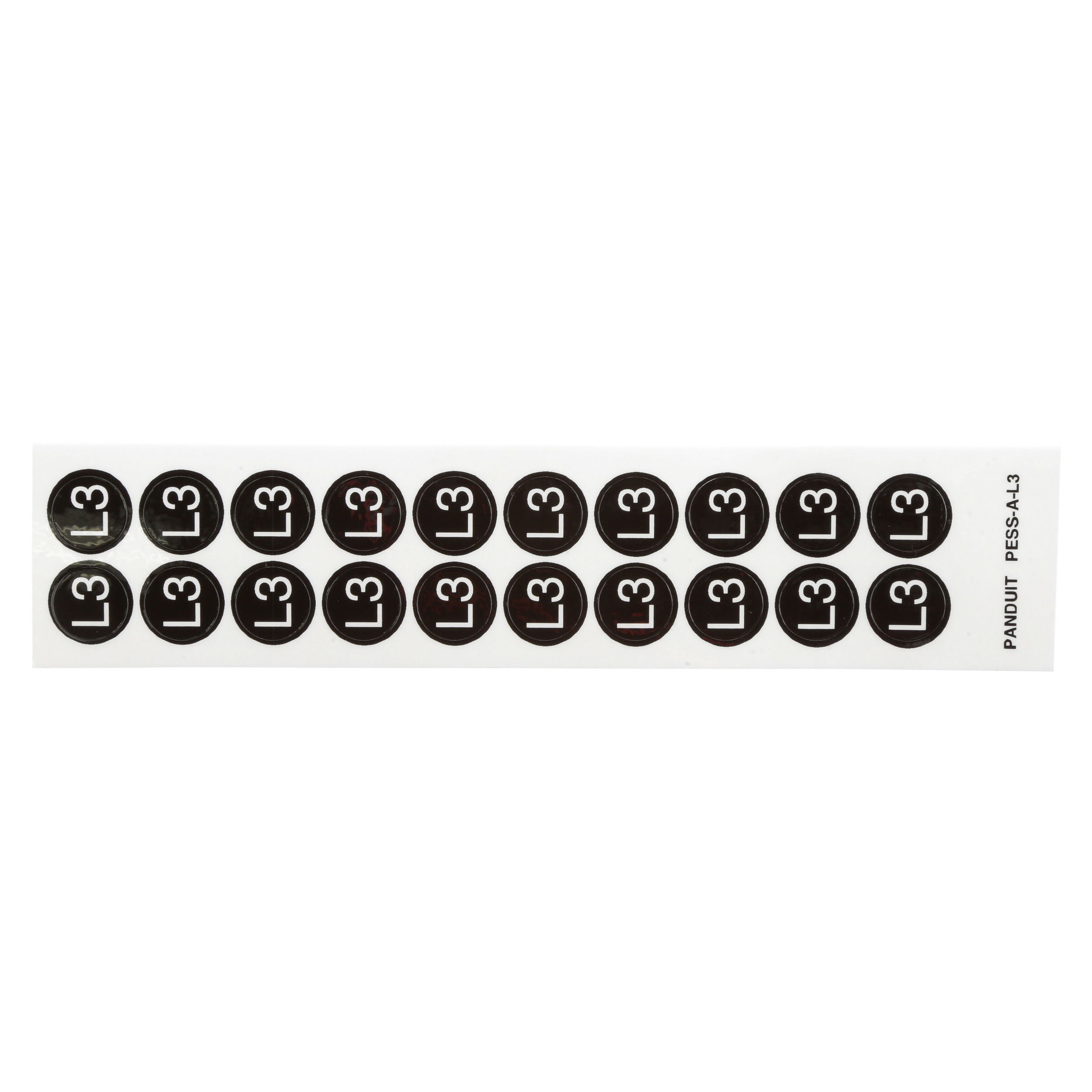 Product image for ID LBL,'L3' OTR CND SYM,.49,WH/BL,PK10