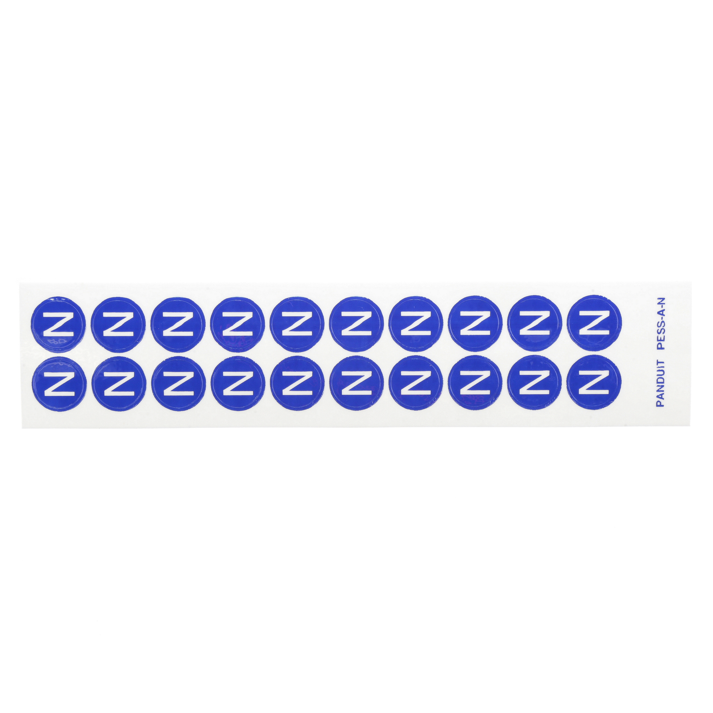 Product image for ID LBL,'N' NTRL CND SYM,.49,WH/BU,PK10