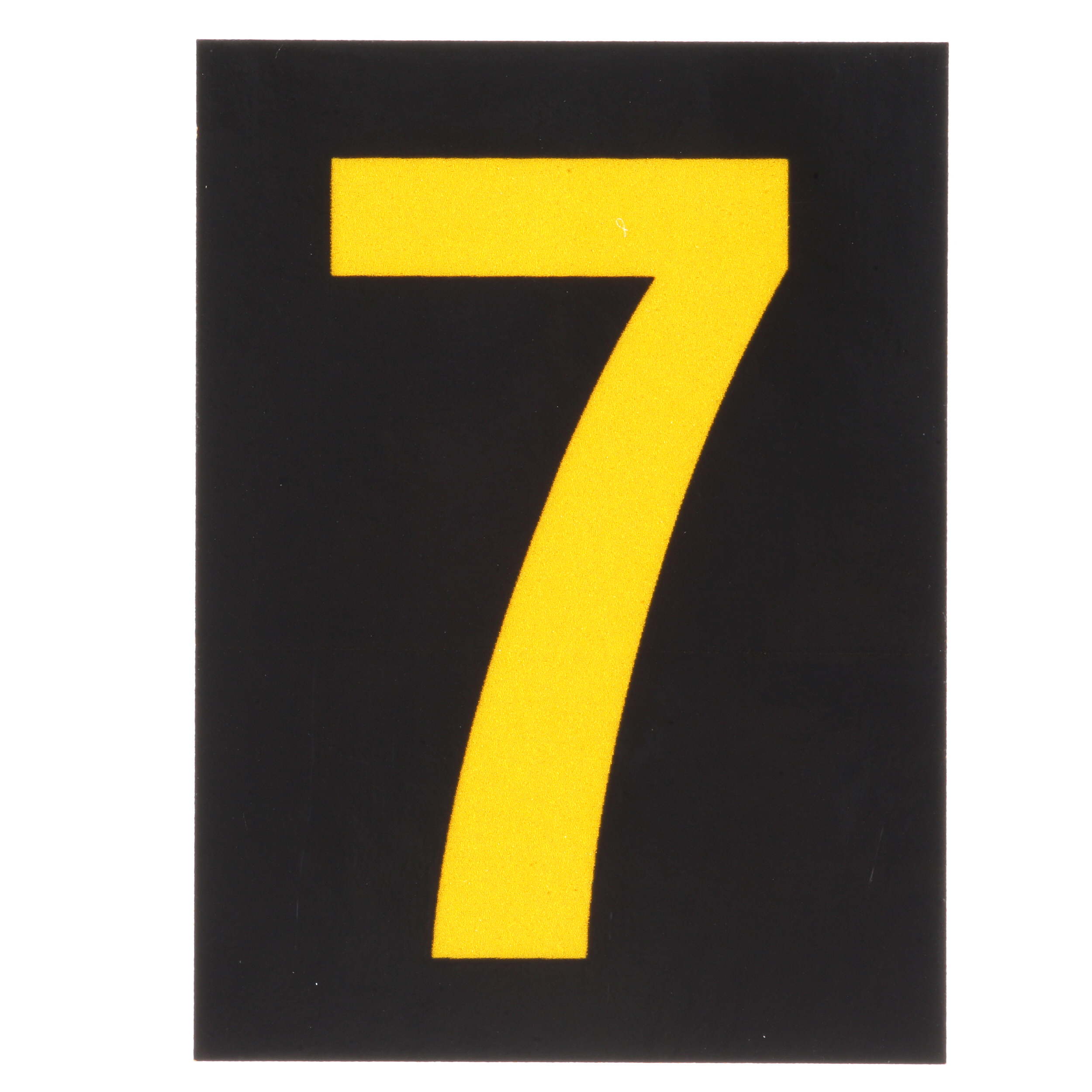 Product image for REFLECTIVE NUMBER,'7',1.50"H,YL/BL,PK25