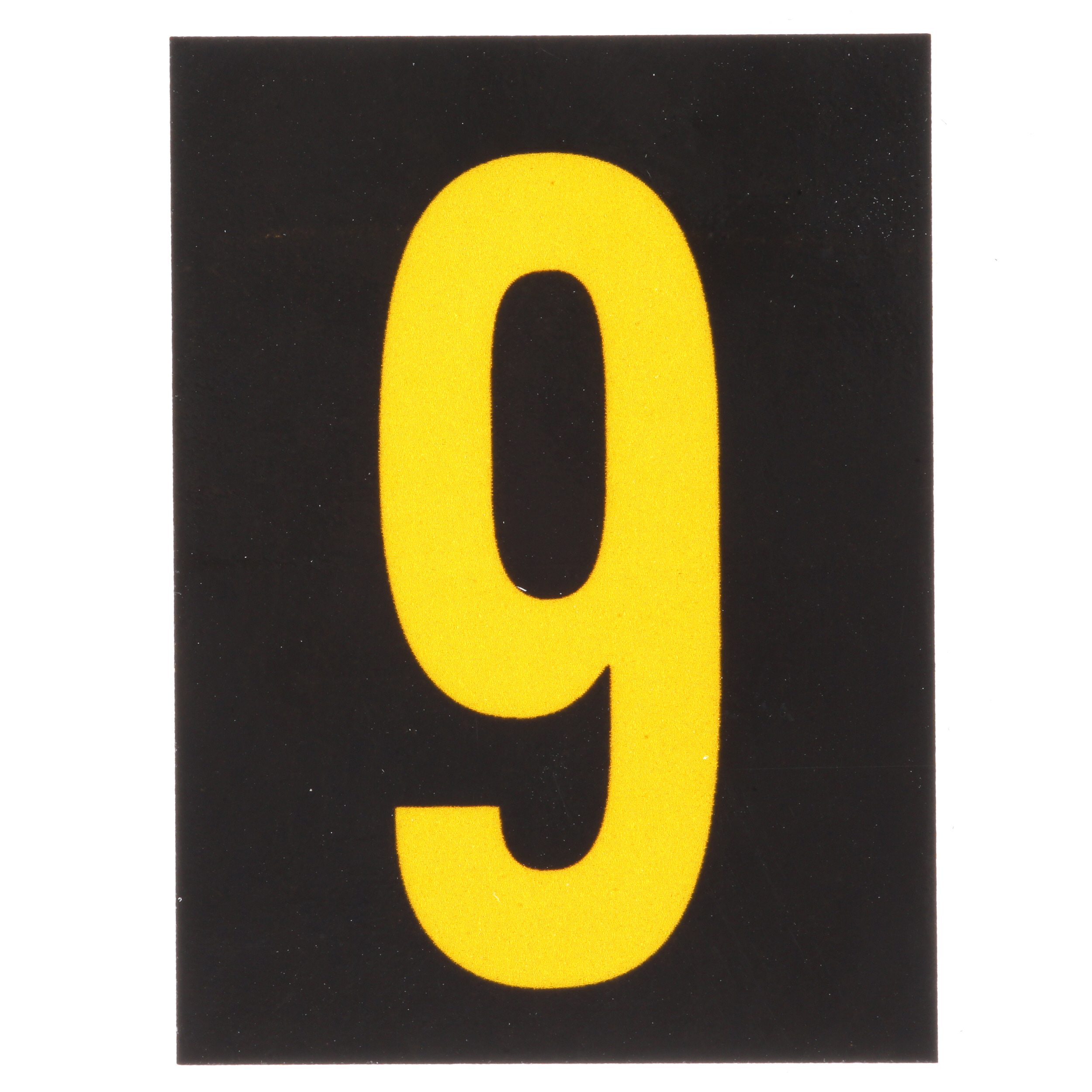 Product image for REFLECTIVE NUMBER,'9',1.50"H,YL/BL,PK25