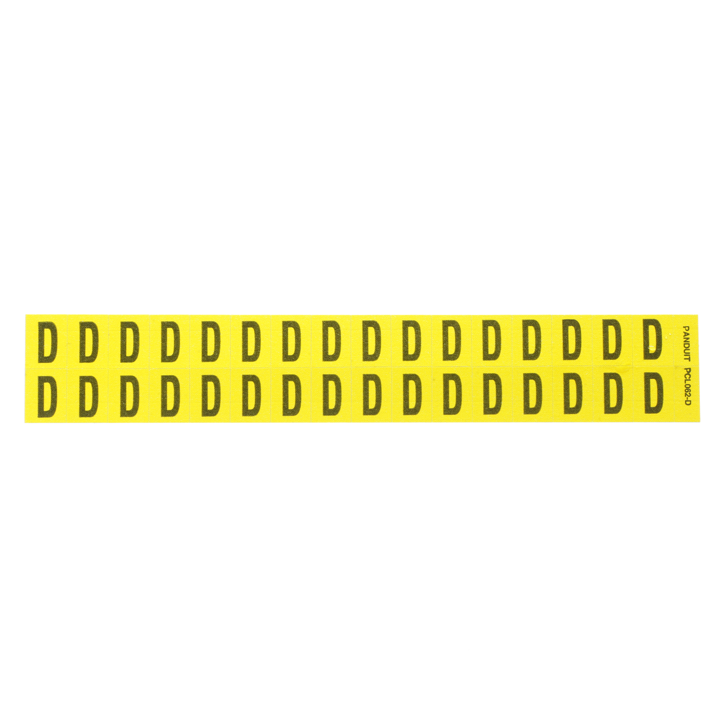Product image for LETTER,.63 IN VINYL CLOTH,'D',BL/YL,PK25