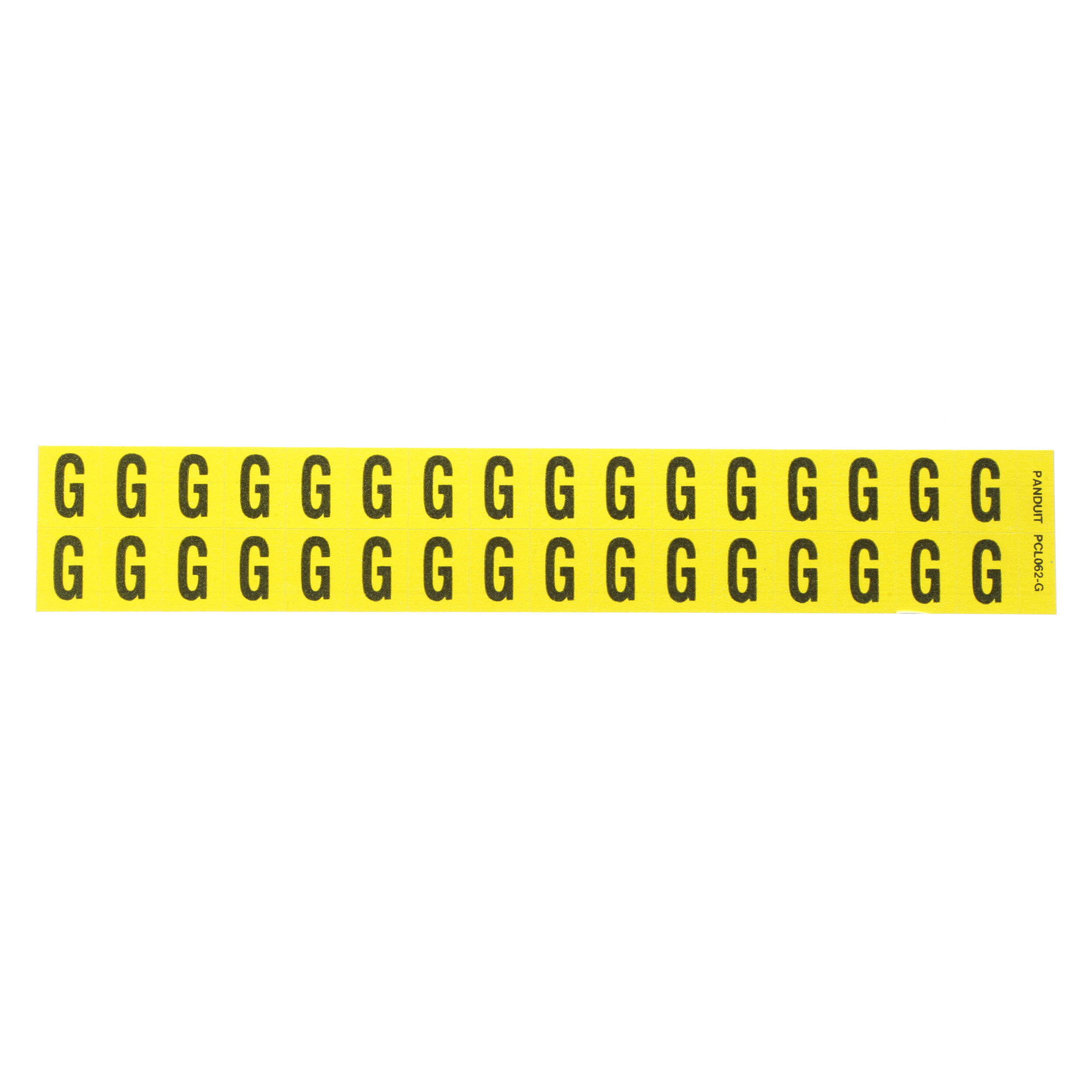 Product image for LETTER,.63 IN VINYL CLOTH,'G',BL/YL,PK25