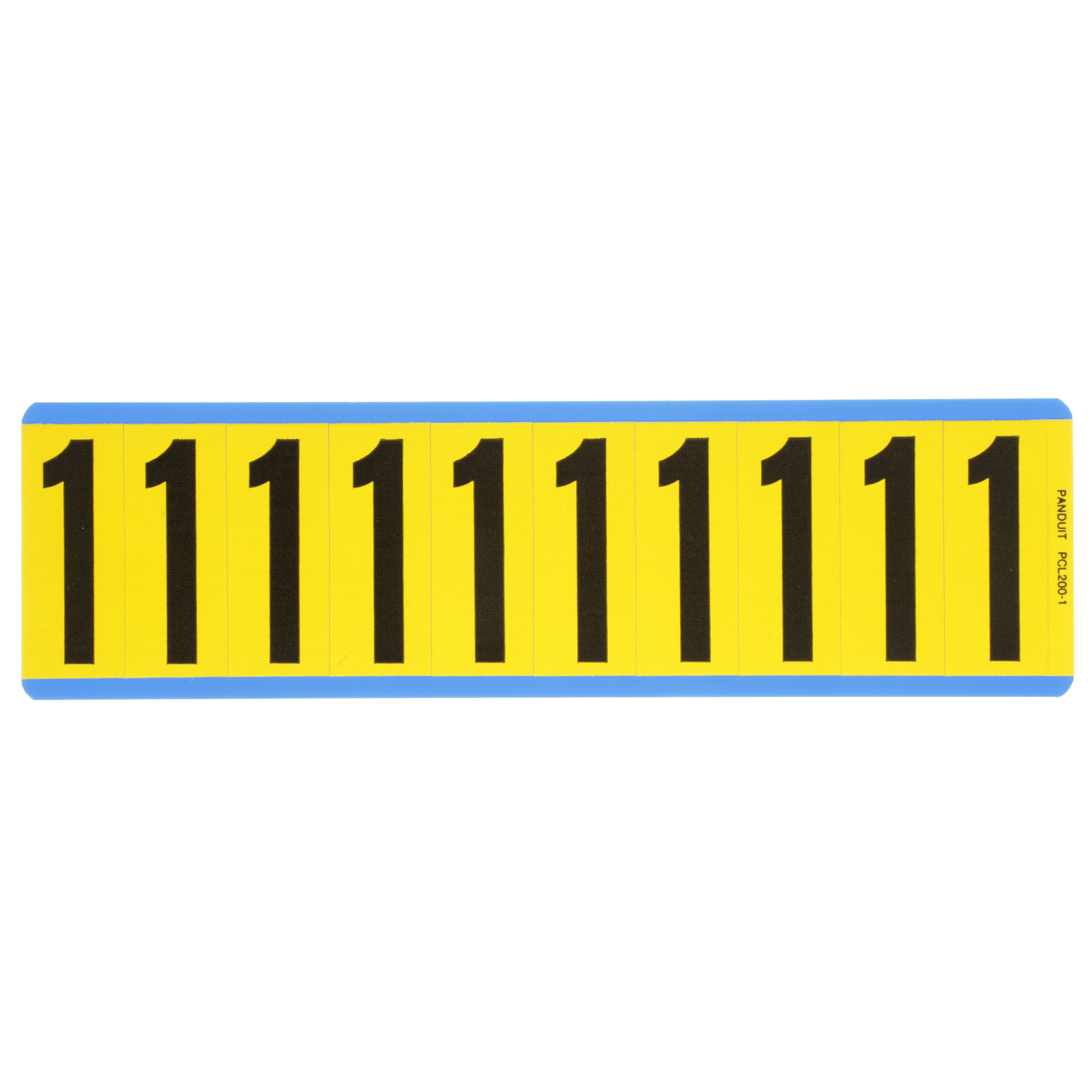 Product image for NUMBER,2.00 IN VNYL CLOTH,'1',BL/YL,PK25