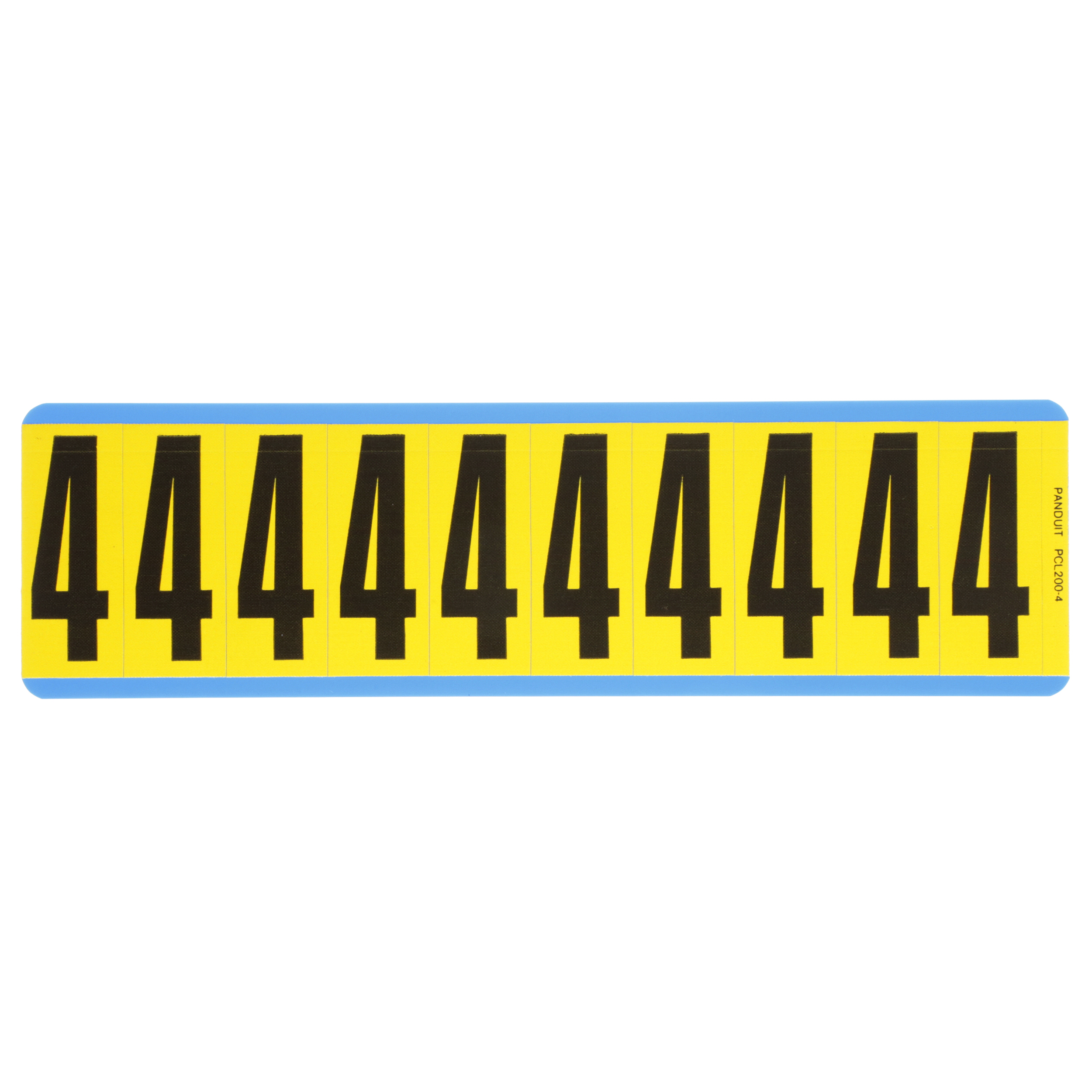 Product image for NUMBER,2.00 IN VNYL CLOTH,'4',BL/YL,PK25