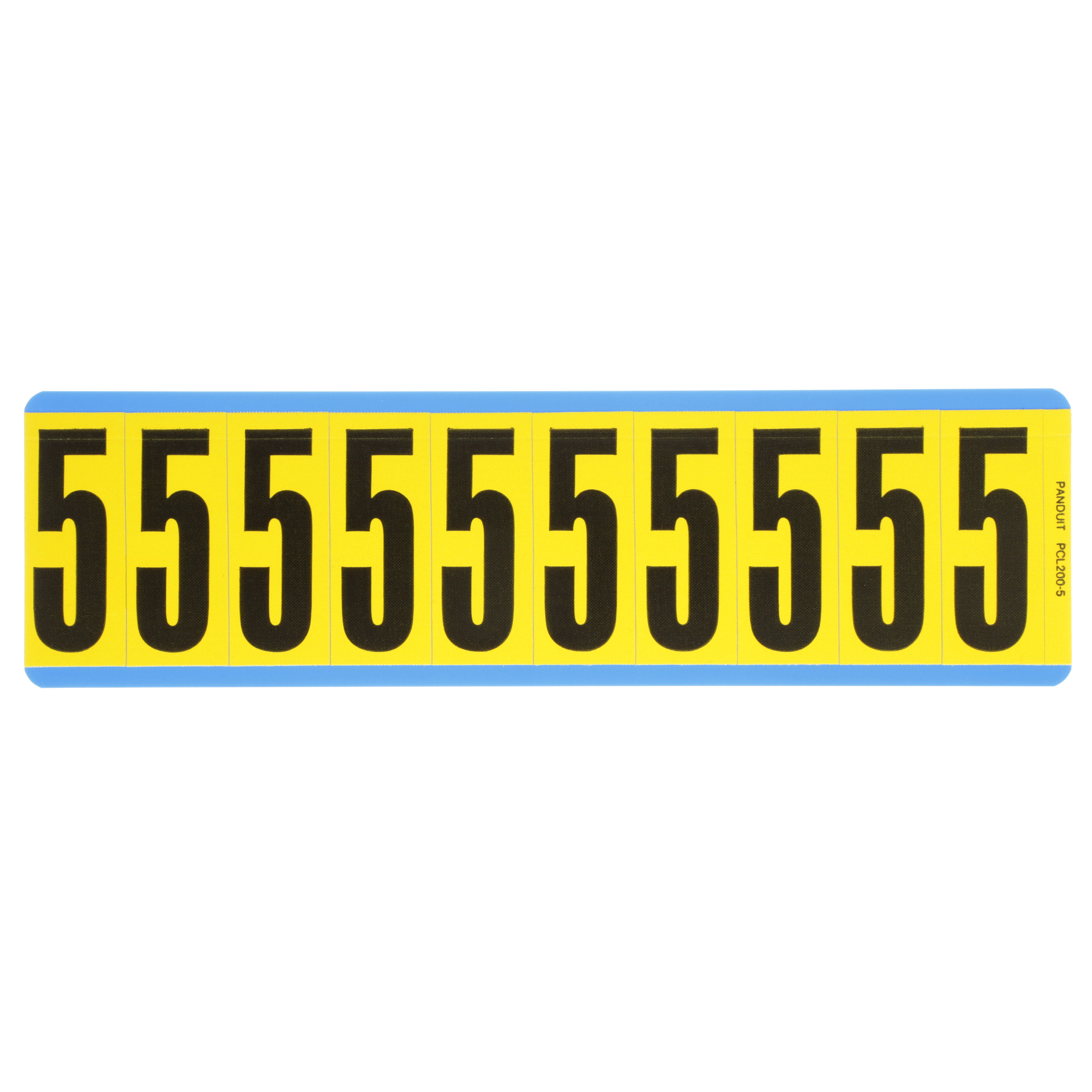 Product image for NUMBER,2.00 IN VNYL CLOTH,'5',BL/YL,PK25