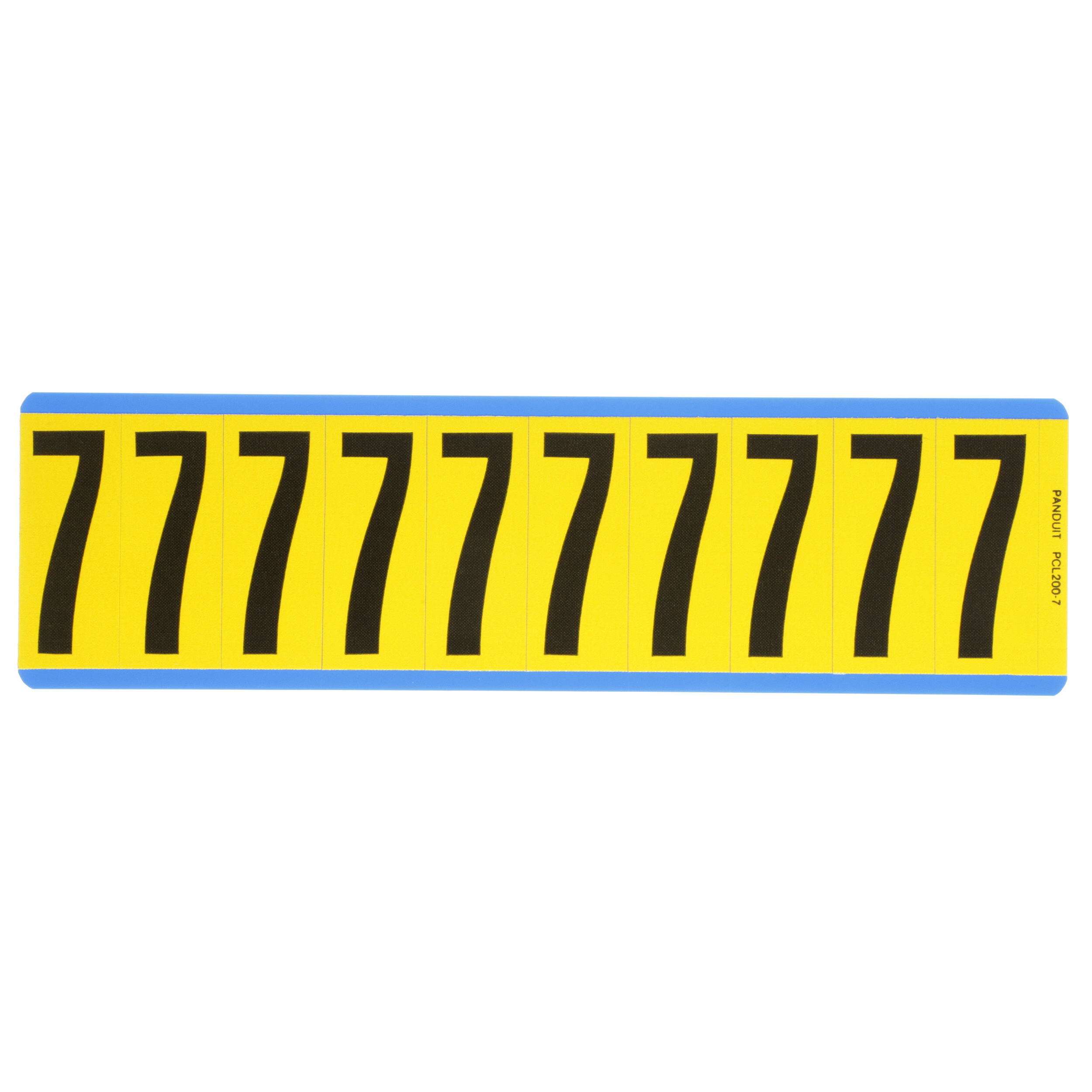 Product image for NUMBER,2.00 IN VNYL CLOTH,'7',BL/YL,PK25