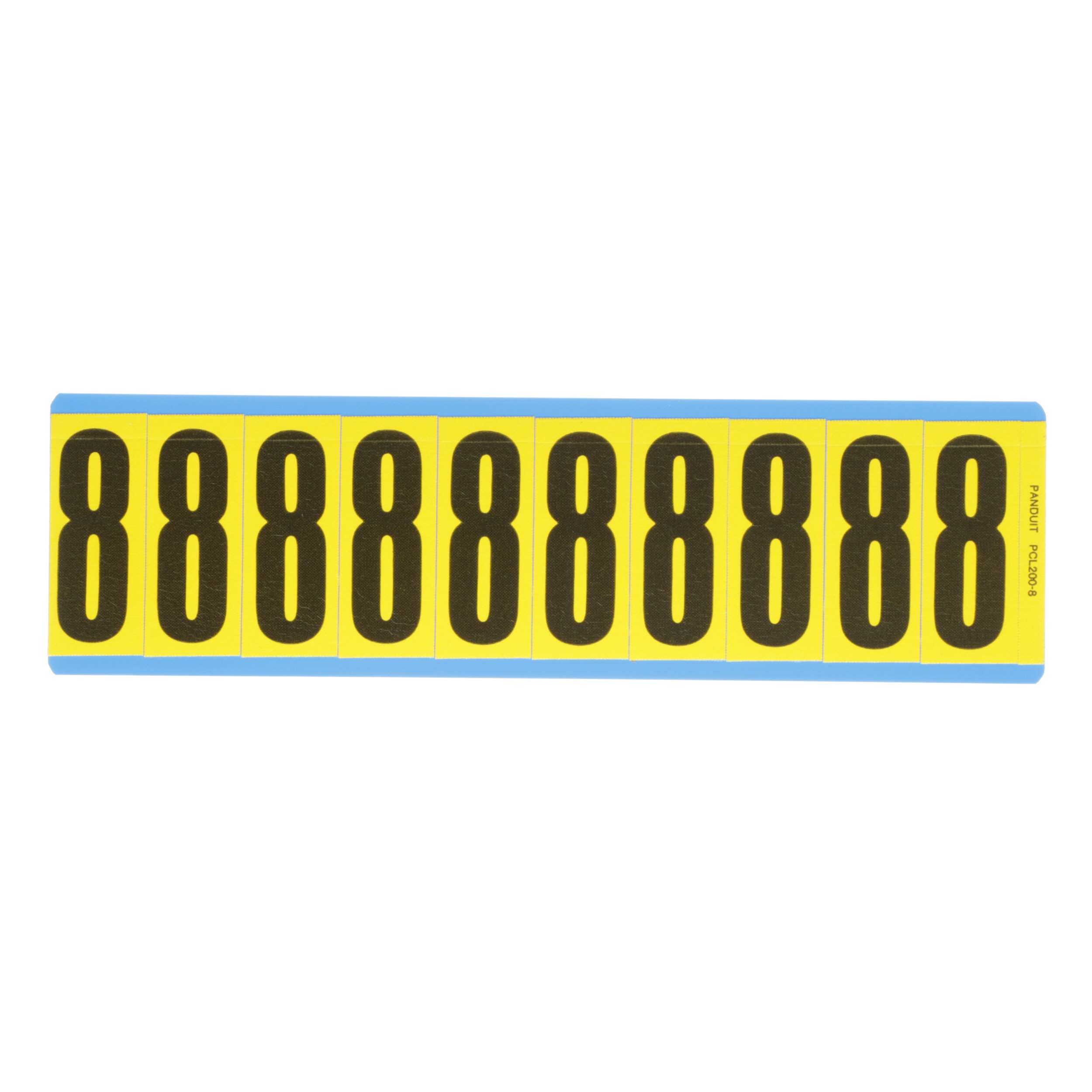 Product image for NUMBER,2.00 IN VNYL CLOTH,'8',BL/YL,PK25