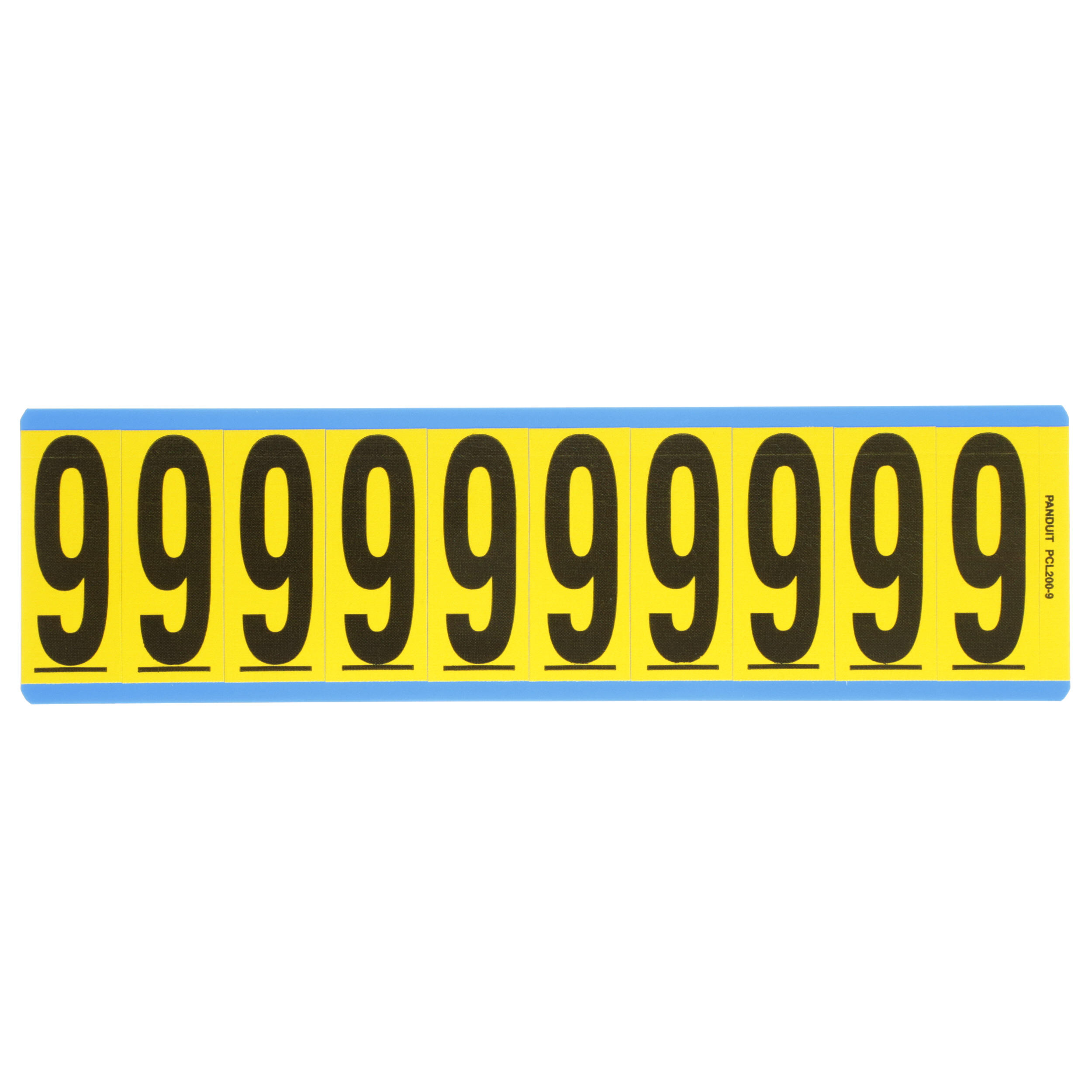 Product image for NUMBER,2.00 IN VNYL CLOTH,'9',BL/YL,PK25