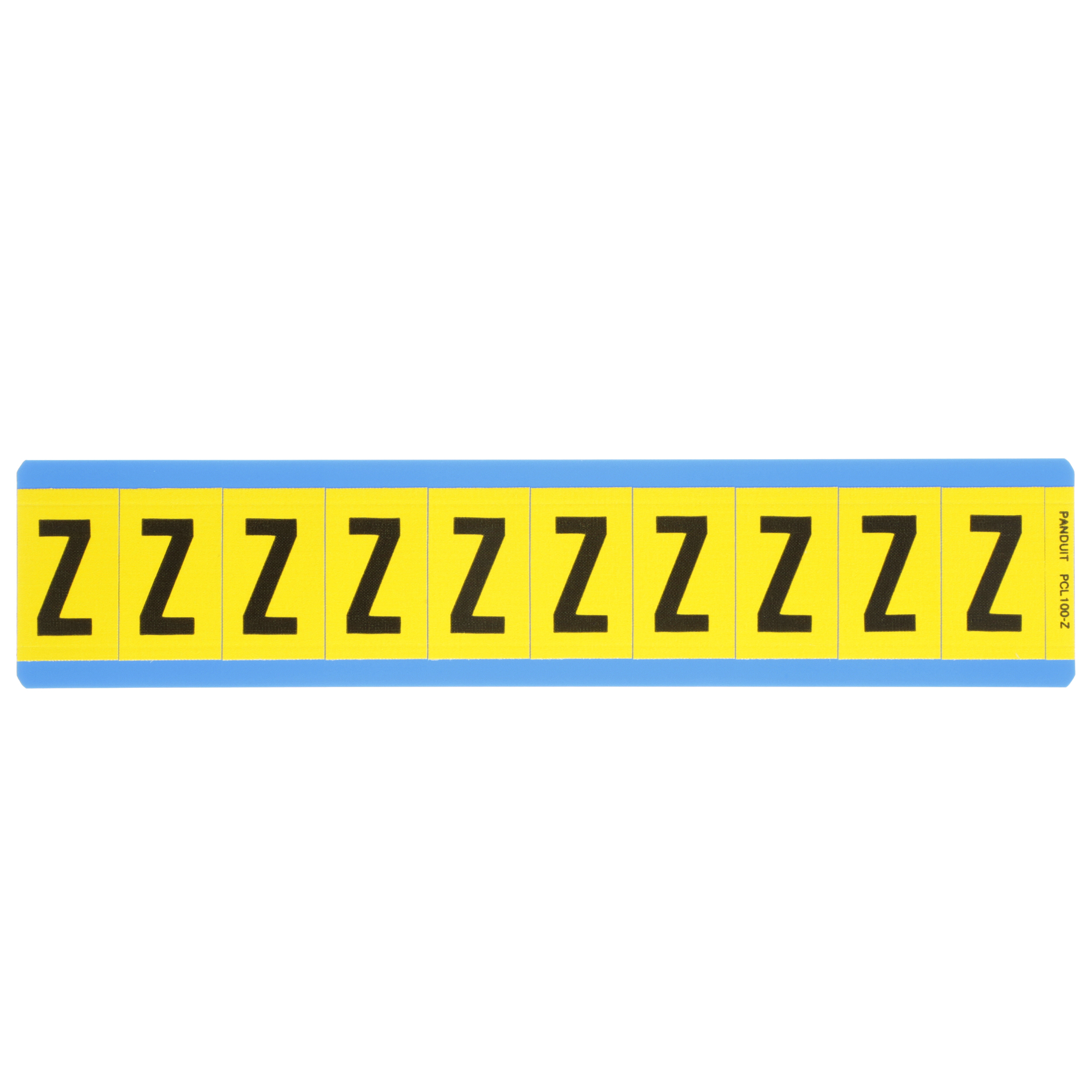 Product image for LETTER,1.00 IN VNYL CLOTH,'Z',BL/YL,PK25