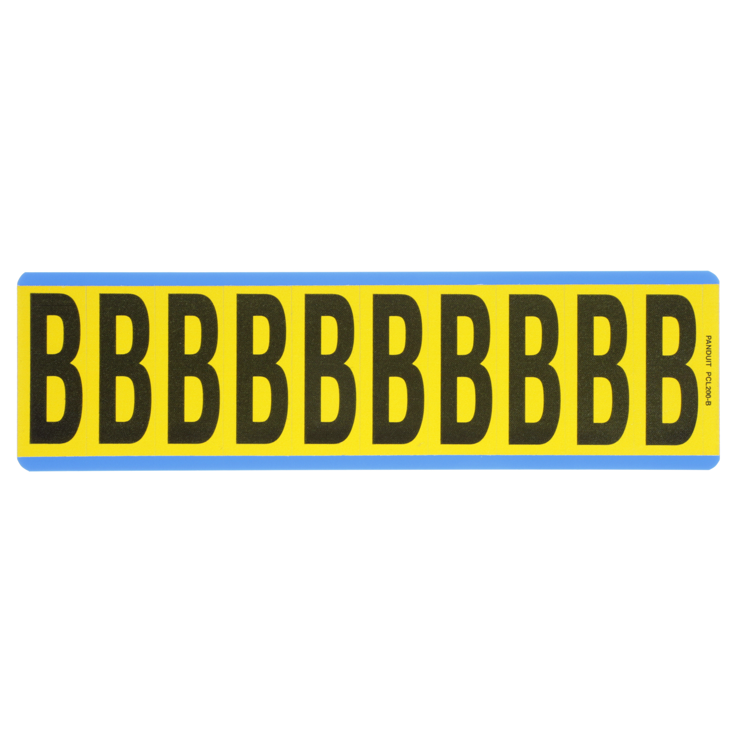 Product image for LETTER,2.00 IN VNYL CLOTH,'B',BL/YL,PK25
