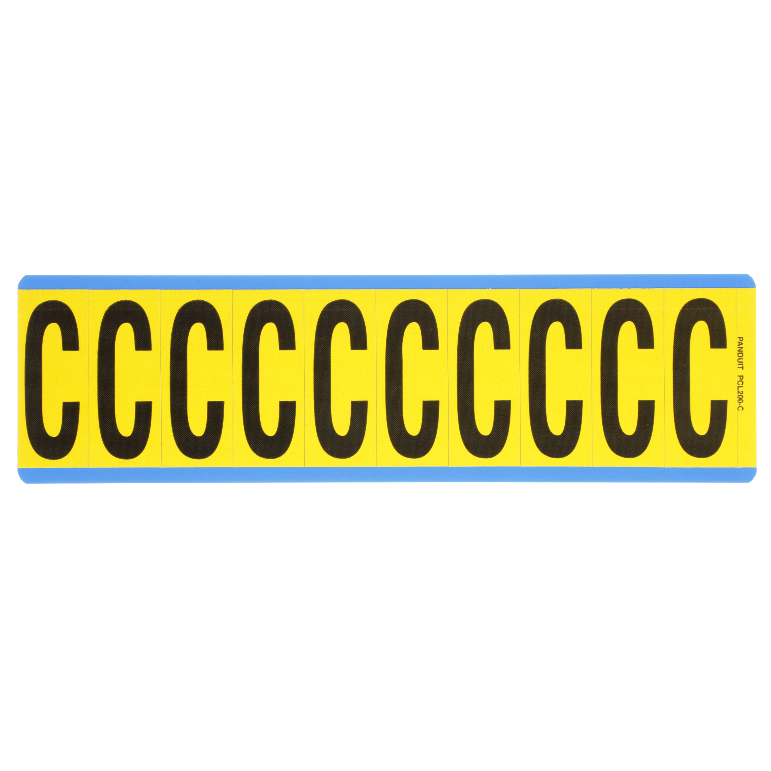Product image for LETTER,2.00 IN VNYL CLOTH,'C',BL/YL,PK25