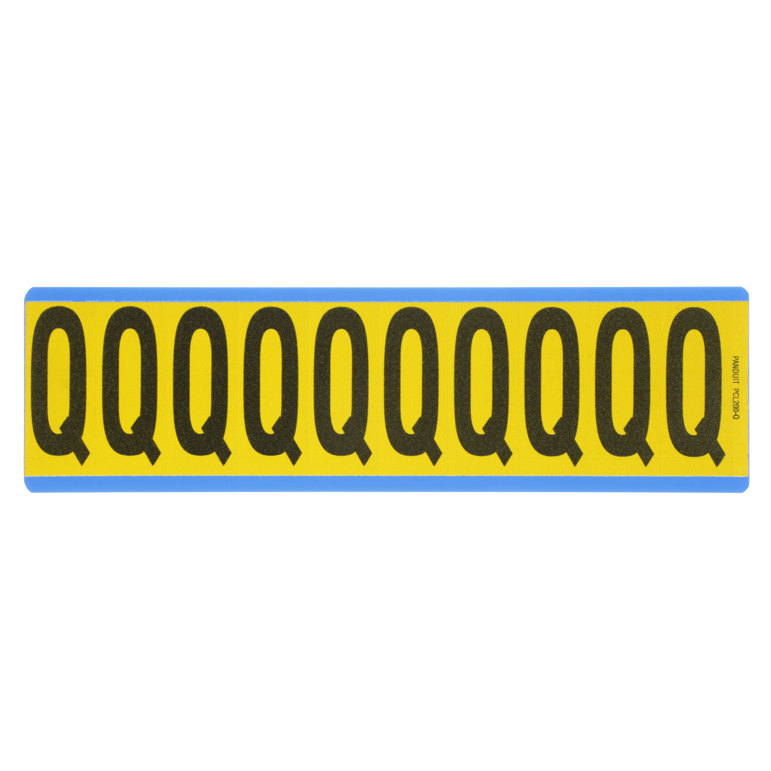 Product image for LETTER,2.00 IN VNYL CLOTH,'Q',BL/YL,PK25