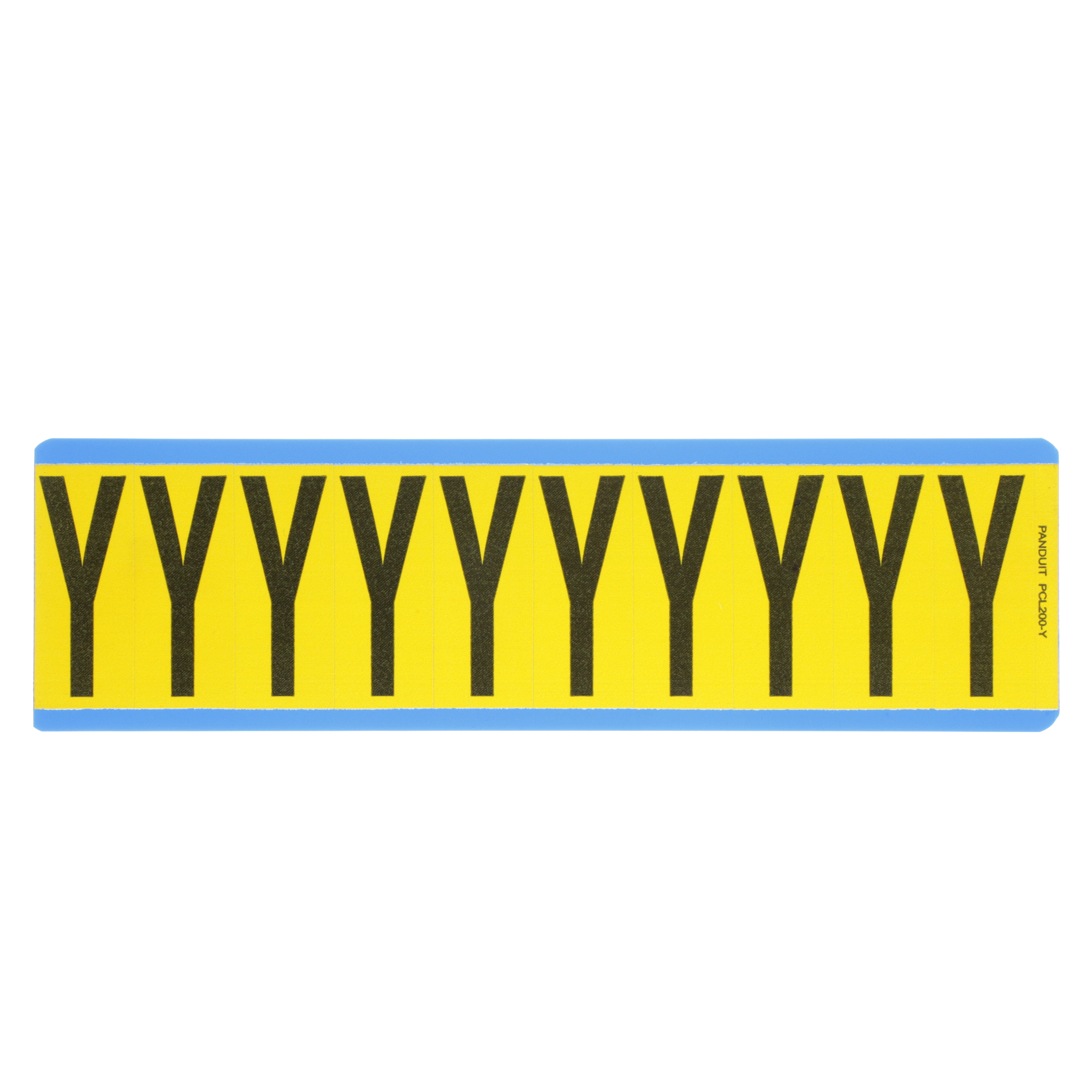 Product image for LETTER,2.00 IN VNYL CLOTH,'Y',BL/YL,PK25