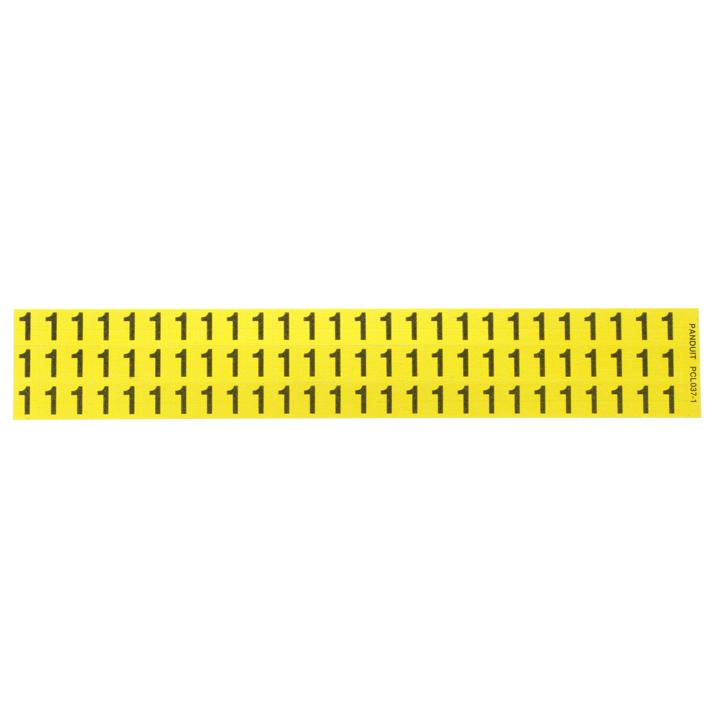 Product image for NUMBER,.38 IN VINYL CLOTH,'1',BL/YL,PK25