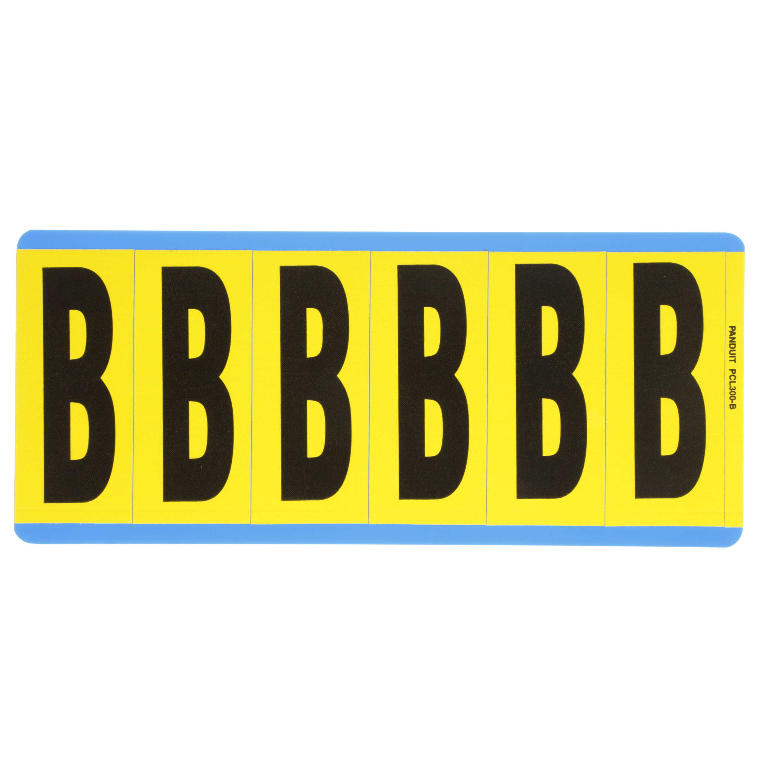 Product image for LETTER,3.00 IN VNYL CLOTH,'B',BL/YL,PK25