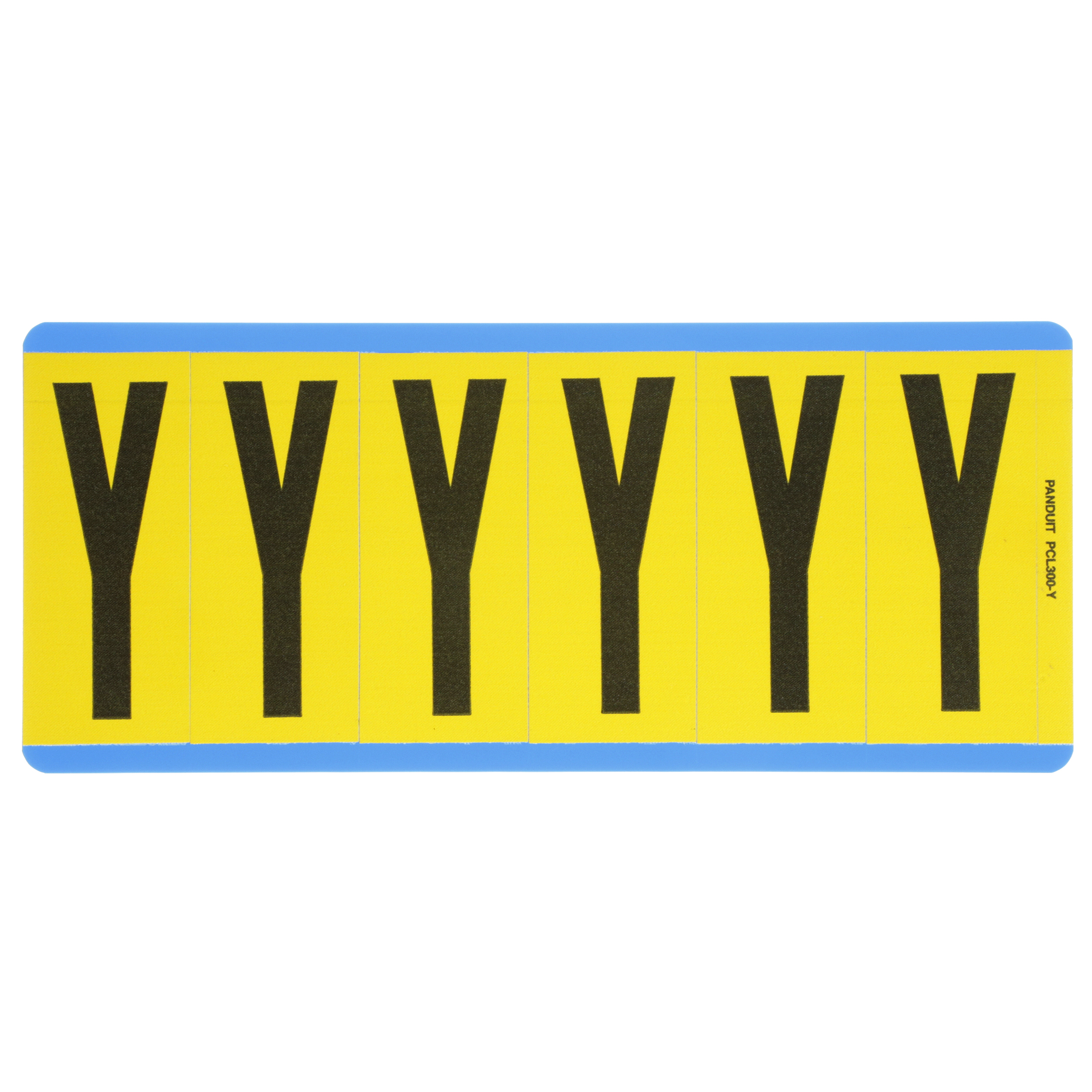 Product image for LETTER,3.00 IN VNYL CLOTH,'Y',BL/YL,PK25