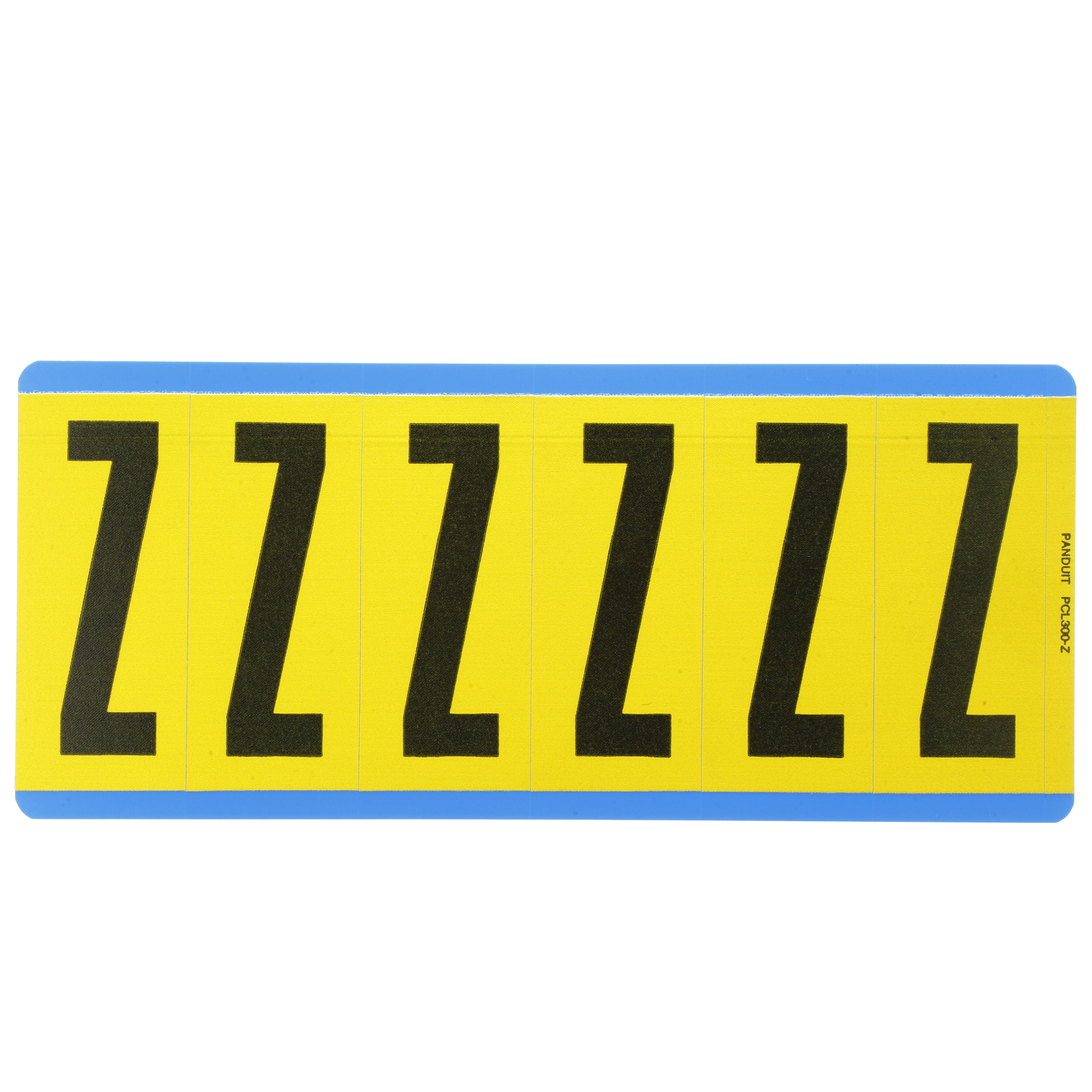 Product image for LETTER,3.00 IN VNYL CLOTH,'Z',BL/YL,PK25