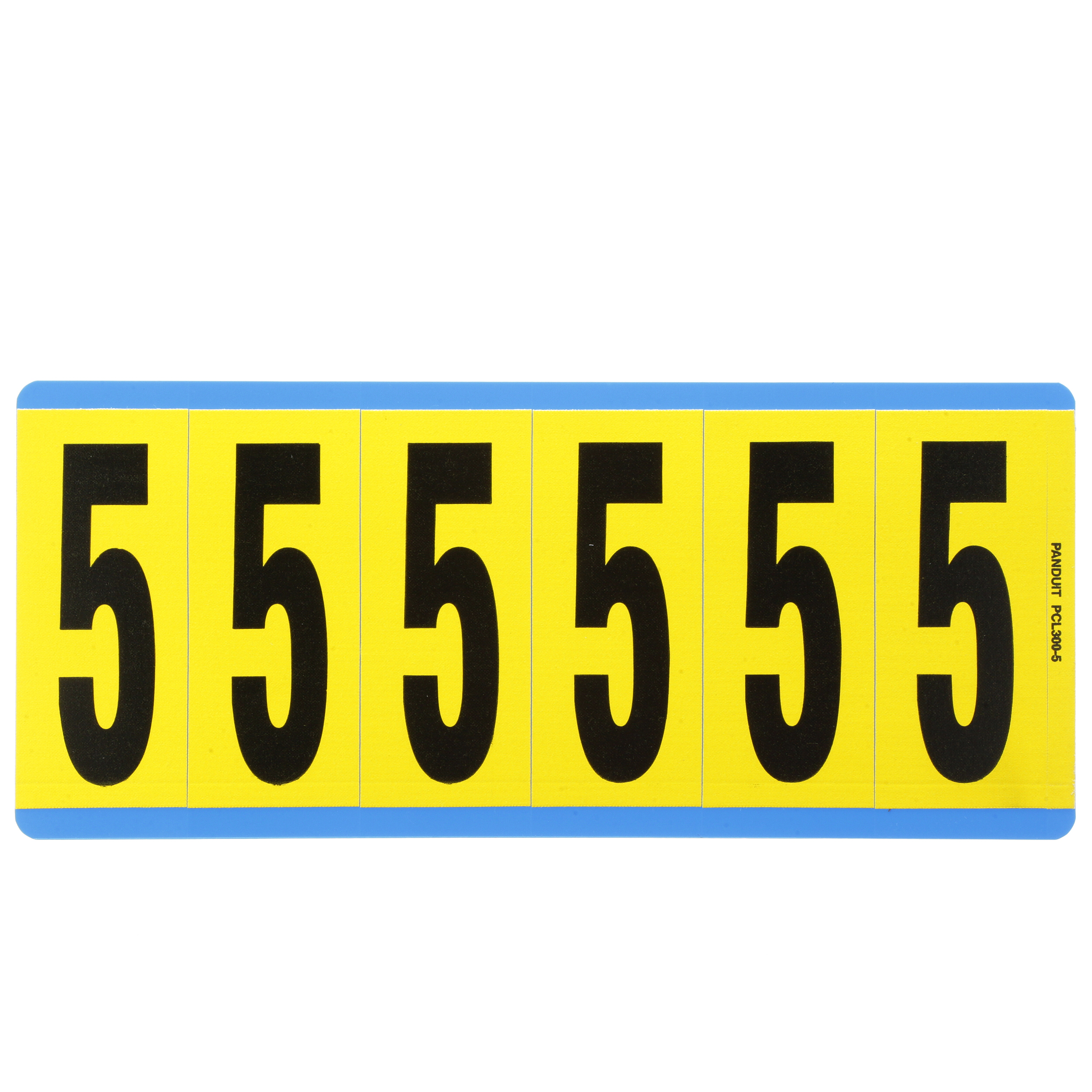 Product image for NUMBER,3.00 IN VNYL CLOTH,'5',BL/YL,PK25