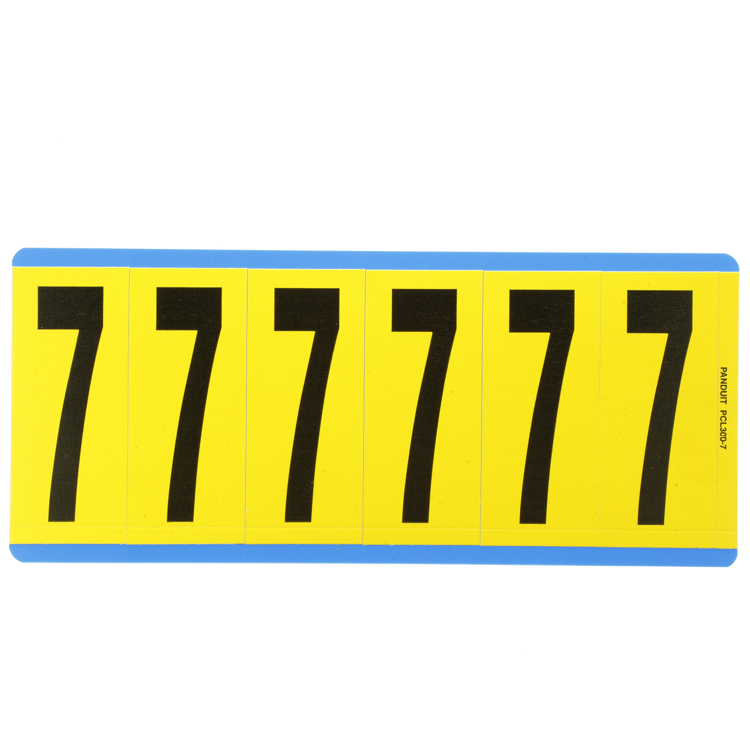 Product image for NUMBER,3.00 IN VNYL CLOTH,'7',BL/YL,PK25